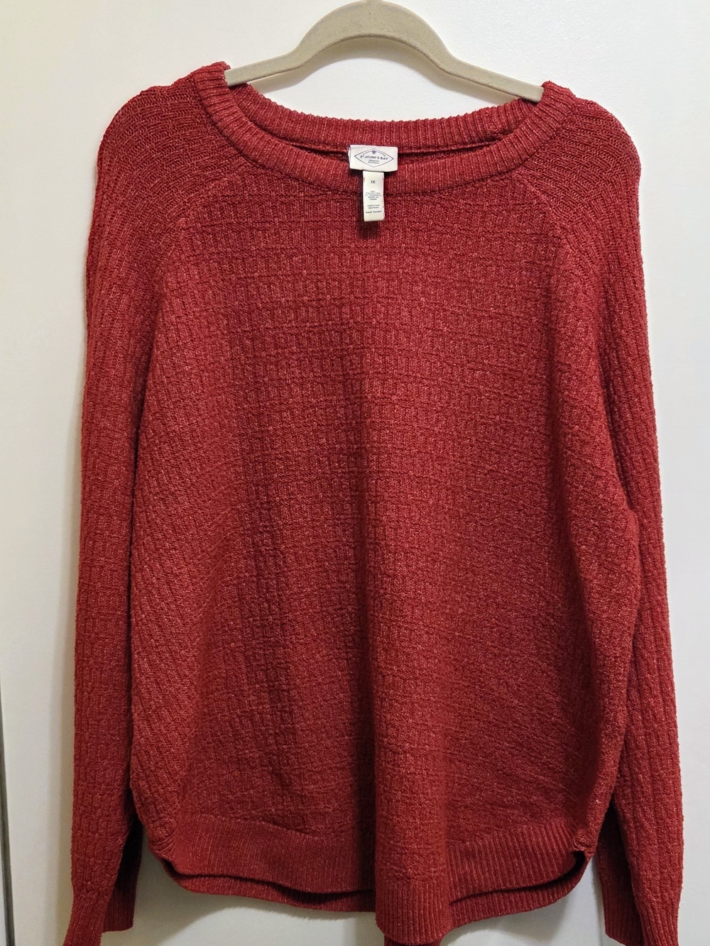 St John's Bay Cozy Red Women's Long Sweater 1X